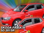 Deflektory-ofuky oken Škoda Fabia III, 5-dvéř. hatchback / kombi + zadní zahnuté