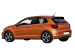 Nerez lišta spodní hrany zadních dveří Volkswagen Polo AW