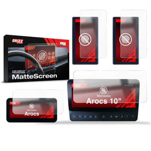 Matná folie na LCD display navigace Mercedes Arocs