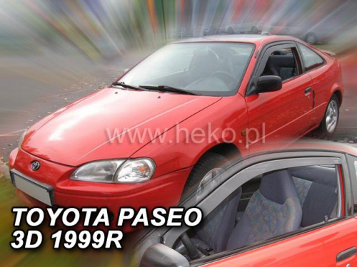 Deflektory-ofuky oken Toyota Paseo 3-dvéř.