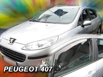 Deflektory-ofuky oken Peugeot 407