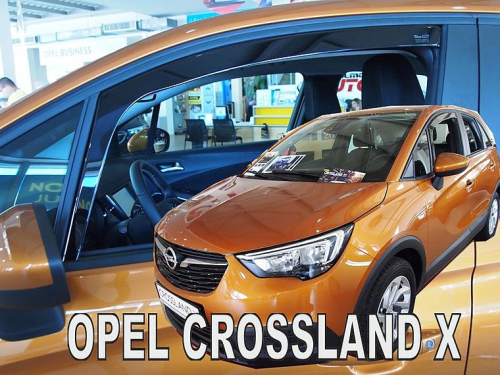 Deflektory-ofuky oken Opel Crossland X - přední