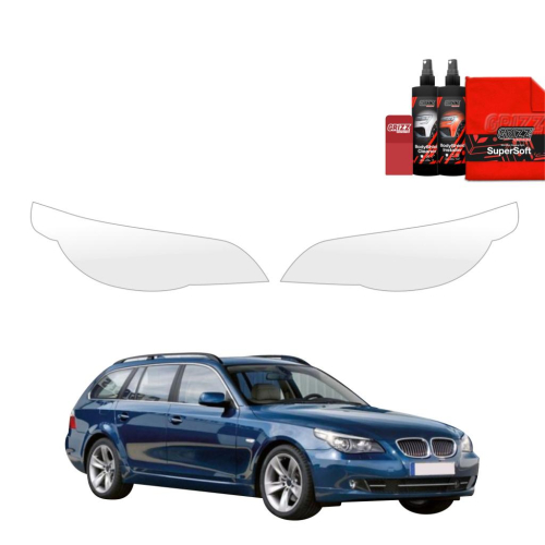 Ochranná folie GRIZZ na přední světlomety BMW 5 E61 Kombi LCI