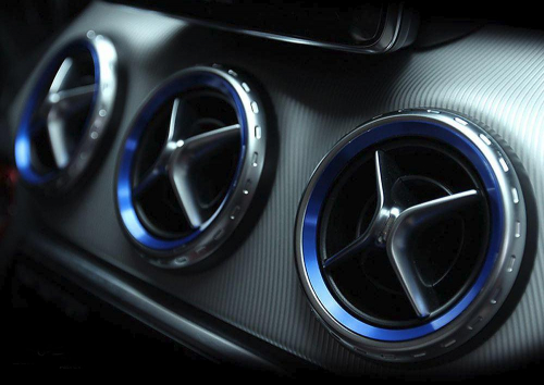 Ozdobné rámečky kroužků větrání Mercedes
