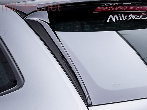 Deflektory zadního okna - flaps Škoda Octavia III RS Combi - černý lesklý "klavírlak"