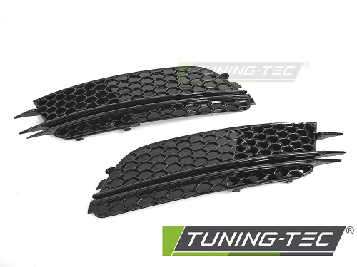 Výplň nárazníku honeycomb pro Audi A6 C7 v černém lesku