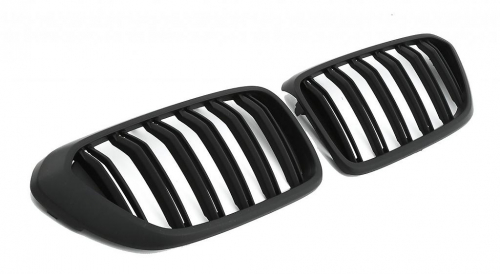 Maska-ledvinky pro BMW 6 G32 GT - černá, dvojitá žebra