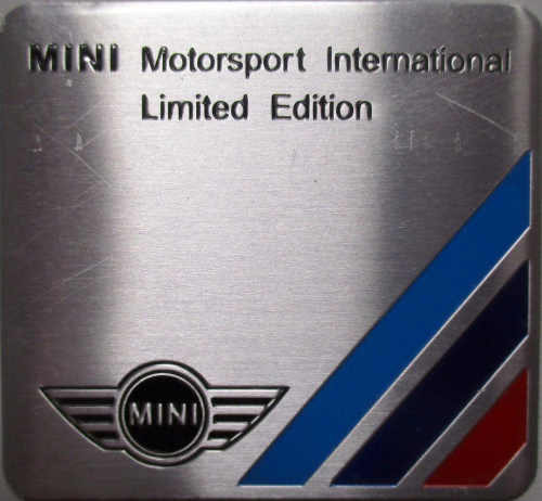 Samolepící znak MINI Motorsport International