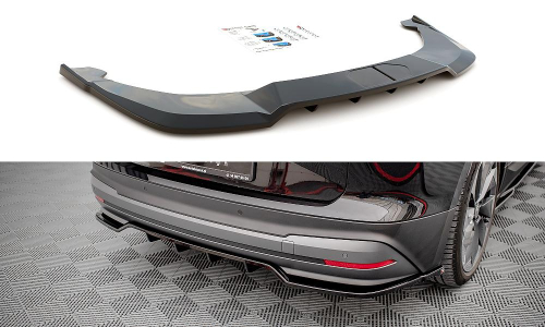 Zadní spoiler nárazníku Škoda Enyaq IV s žebrováním