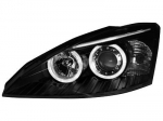 Přední světla černá s Angel Eyes Ford Focus