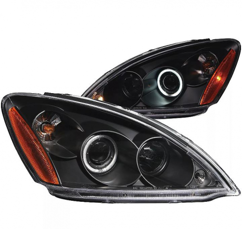 Přední světla Angel eyes Mitsubishi Lancer 7 černá - komisní prodej