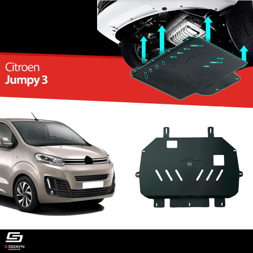 Ocelový kryt pod motor (2mm) Citroen Jumpy