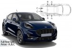 Sluneční clony CarShades Ford Puma, 5dvéř.