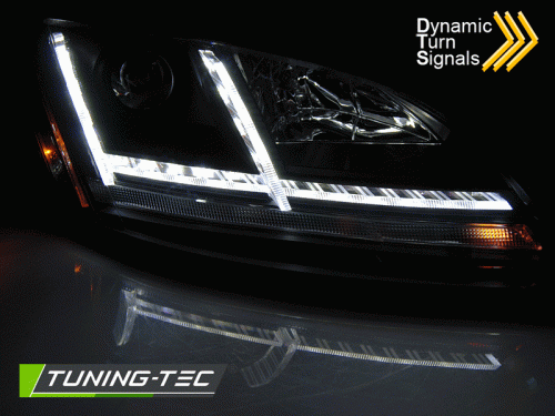 XENON přední světlomety Audi TT 8J, sekvenční blinkr, denní svícení - černé