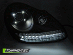Přední LED xenon světla Porsche Cayman - černé provedení