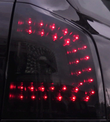 Zadní světla černá LED Litec Škoda Octavia II Combi - dynamický blikač