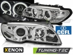 Přední světla CCFL Angel eyes D2S xenon BMW E46 chrom