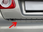 Lišta pátých dveří - leštěný nerez+plast TOYOTA YARIS II 5-dvéř.