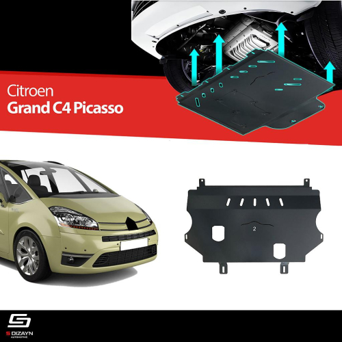 Ocelový kryt pod motor (2mm) Citroen C4 Grand Picasso I