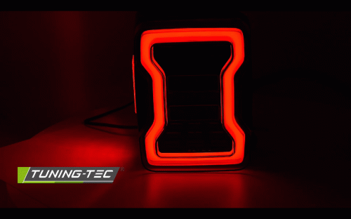 Zadní LED světla Chrysler Jeep Wrangler JK, černé provedení