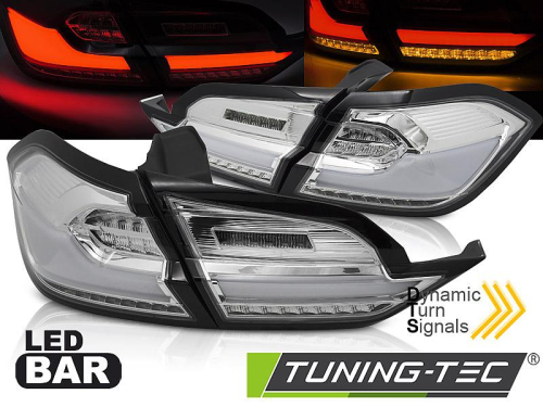 Zadní LED dynamická světla Ford Fiesta VIII Hatchback - provedení chrom