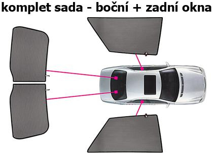 Sluneční clony CarShades Škoda Fabia III hatchback
