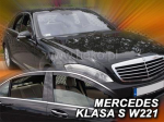 Deflektory-ofuky oken Mercedes S W221 + zadní, krátká verze