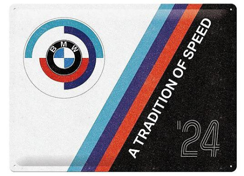 Retro cedule - BMW Motorsport (Tradition Of Speed) 30x40cm