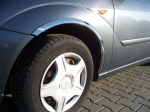 Chromové lemy blatníků Ford Focus I, 3/4/5-dvéř. hatchback, sedan, kombi