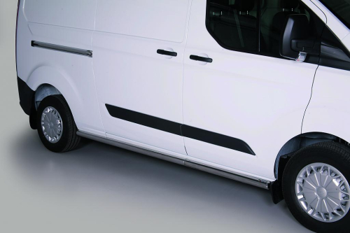 Nerez boční nášlapy Ford Transit Custom L2 - Ø 63mm