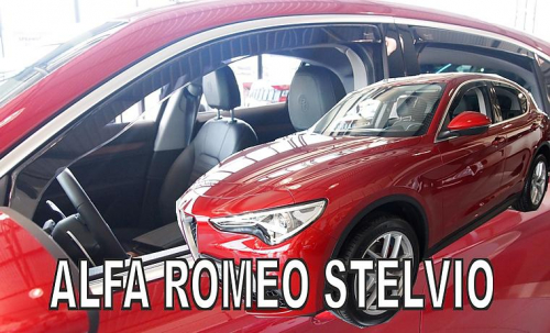 Deflektory-ofuky oken ALFA Romeo Stelvio - přední+zadní
