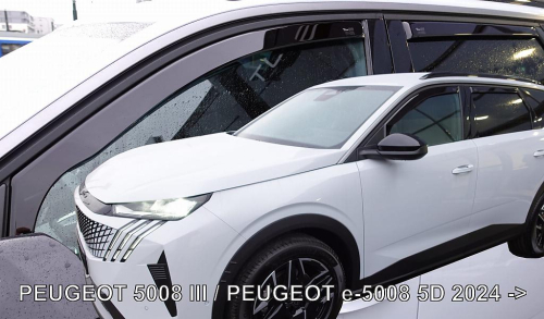 Deflektory-ofuky oken Peugeot 5008 III / E-5008 III (+ zadní)