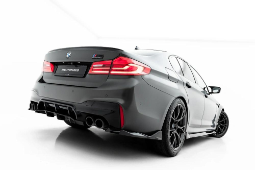 Difuzor zadního nárazníku pro BMW M5 F90 / F90 Facelift s žebrováním 
