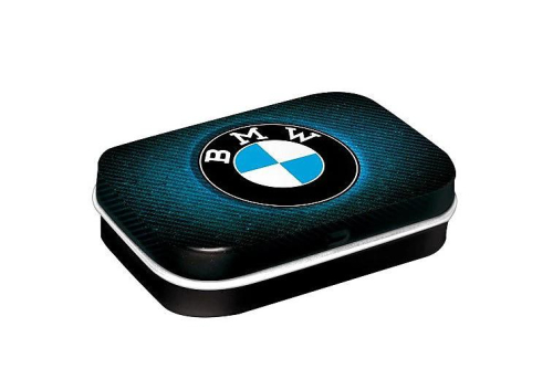 Plechová krabička s mentolkami Mint Box BMW - Logo Blue Shine
