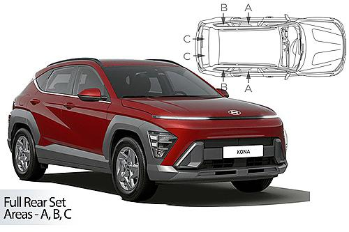 Sluneční clony CarShades pro Hyundai Kona 5-dveř.