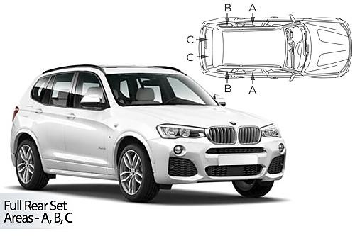 Sluneční clony CarShades BMW X3, 5-dvéř.