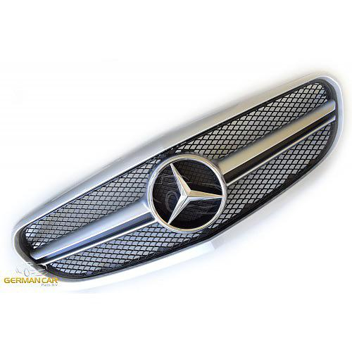 Sportovní maska s logem Mercedes C Class W205 - stříbrná