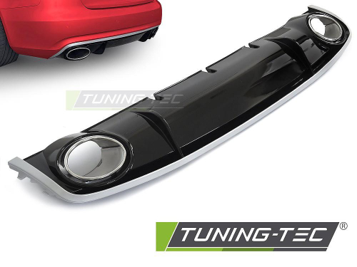 Difuzor zadního nárazníku Audi A4 B8 v černém lesklém provedení