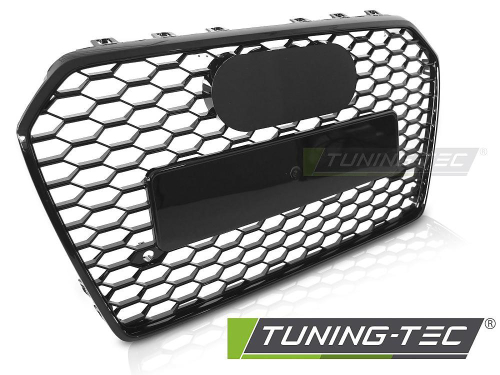 Přední maska sport pro Audi A6 C7 v černém lesku