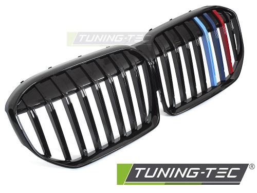 Maska-ledvinky pro BMW G11 / G12 LCI - černý lesk s trikolórou