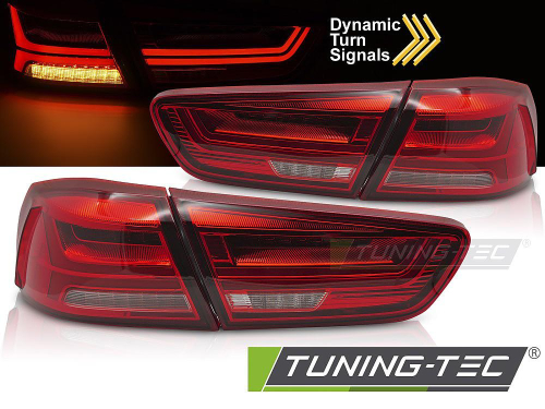 Zadní LED světla s dynamickým blinkrem pro Mitsubishi Lancer VIII Sedan - červené provedení
