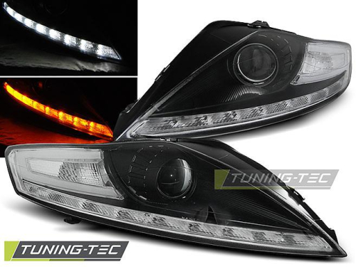  Přední světla Devil Eyes s LED Ford Mondeo černá LED blinkr