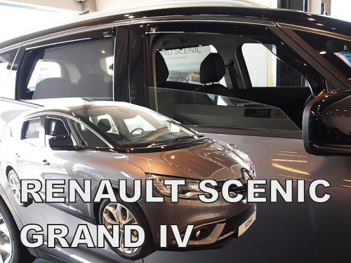 Deflektory-ofuky oken Renault Scenic IV Grand - přední+zadní