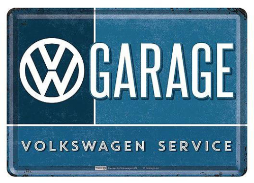 Retro pohlednice - Volkswagen - Garage 10x14,5cm