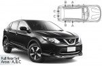 Sluneční clony CarShades NISSAN Qashqai, 5-dvéř.