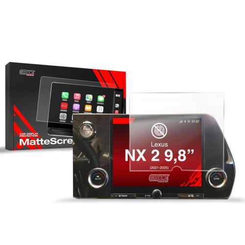 Matná folie na LCD display navigace Lexus NX 2 9,8" (2021-2025)
