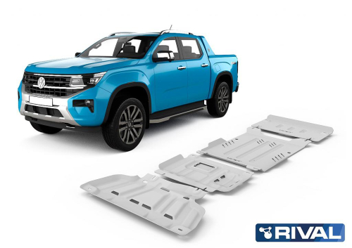 sada ALU krytů podvozku Volkswagen Amarok II - motor, radiator, převodovka a rozdělovací převodovka