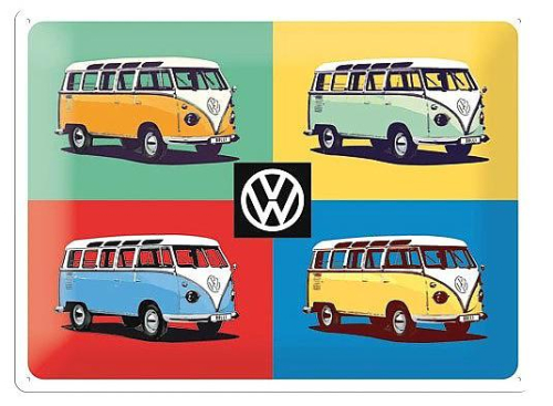 Retro cedule - Volkswagen Bullis - Pop Art Special 30x40cm