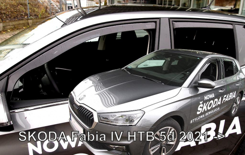 Deflektory-ofuky oken Škoda Fabia htb IV 5dvéř. (+ zadní)