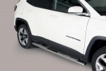 Nerez boční designové nášlapy JEEP Compass II